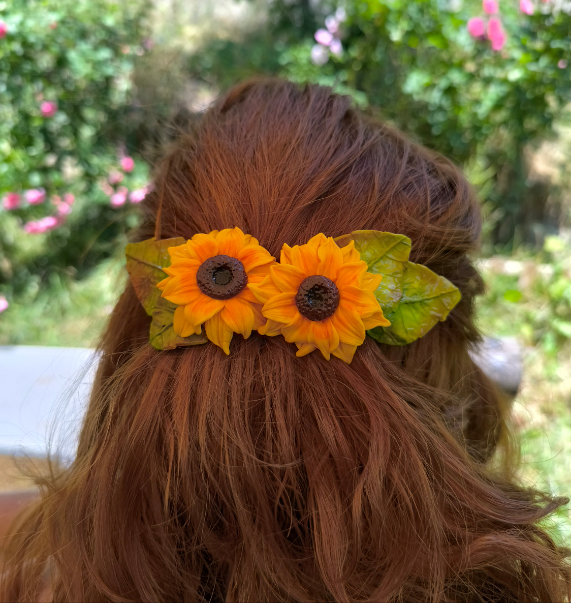 Pasador Girasoles en rama