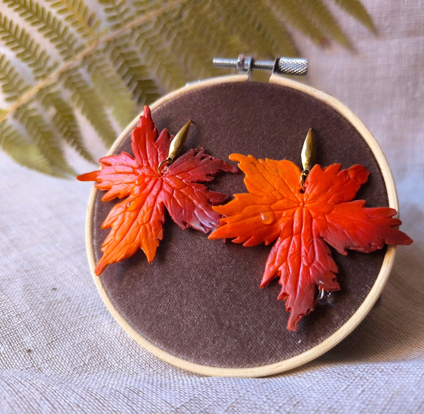 Pendientes Hoja de Arce