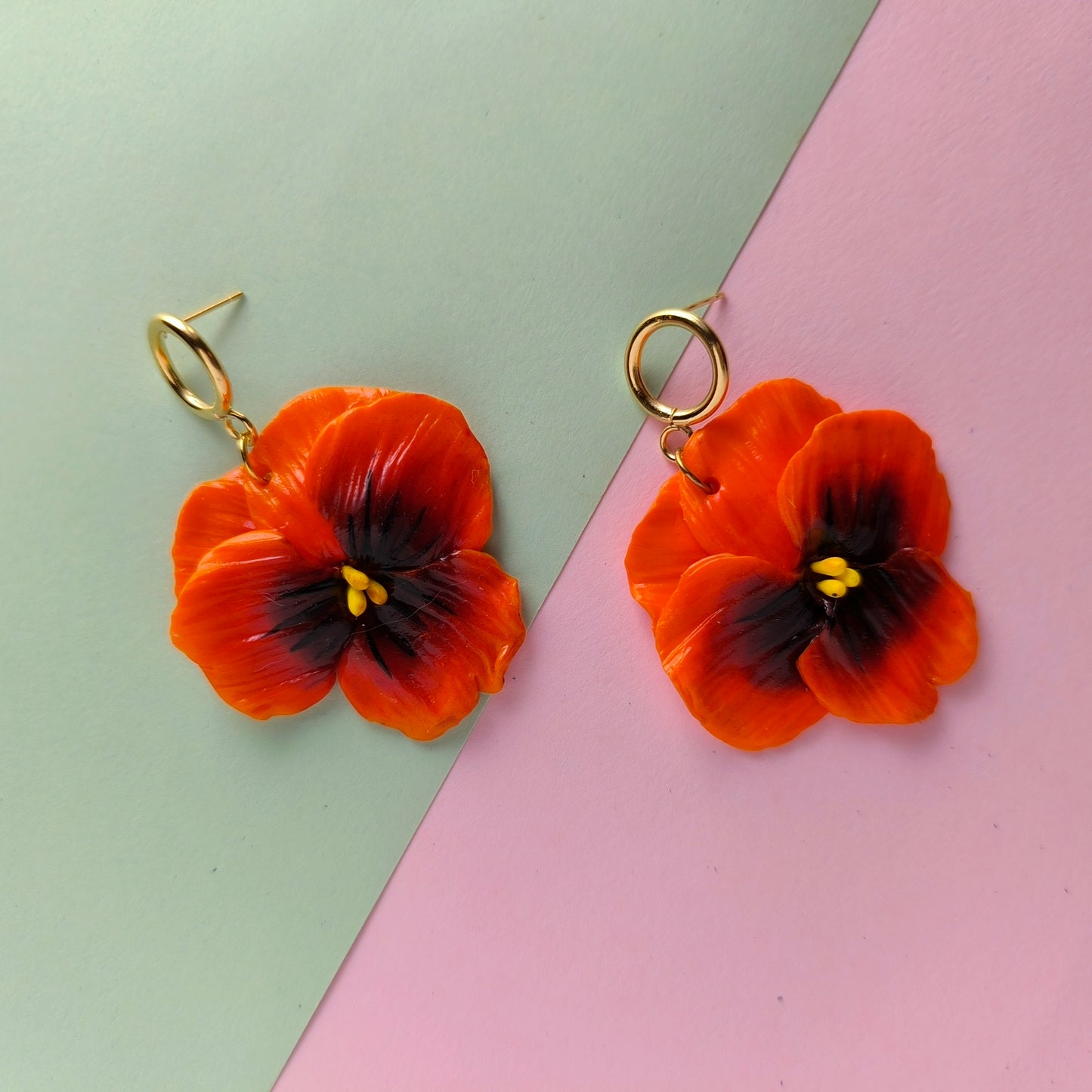 Pendientes pensamientos Rojos