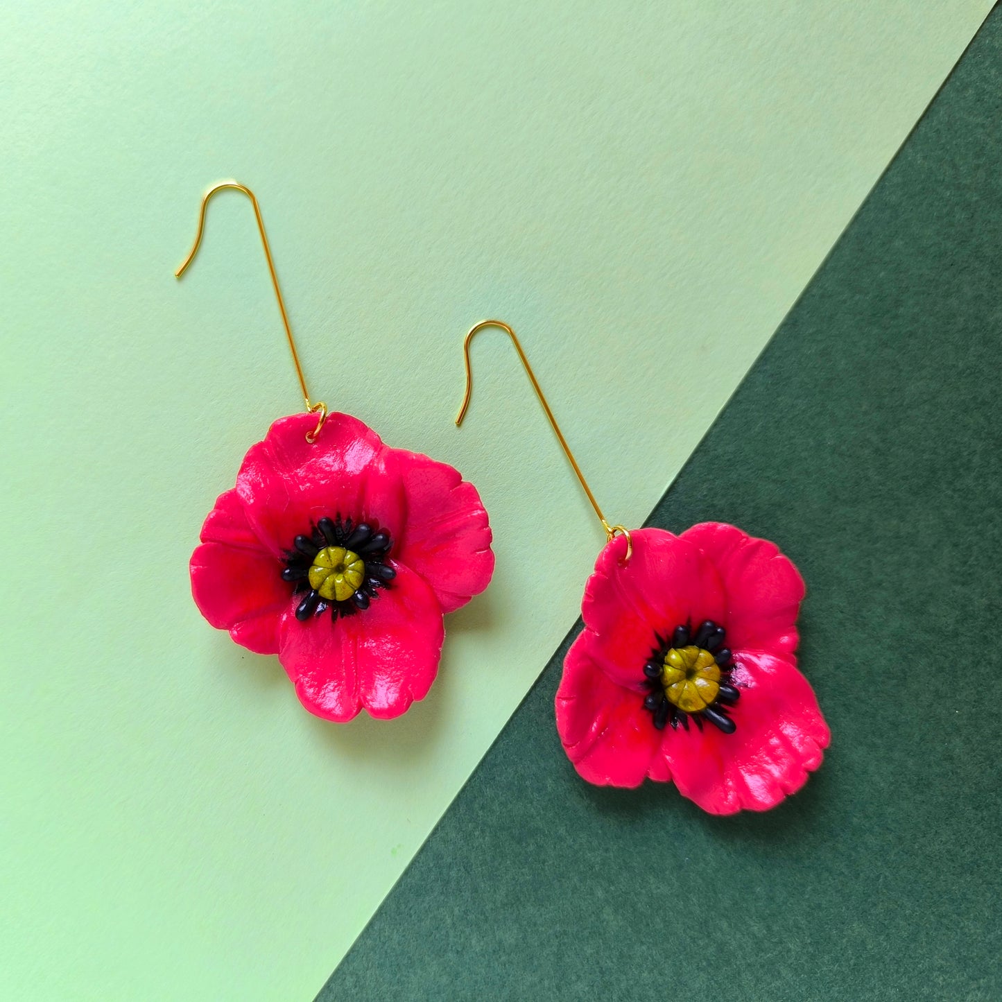 Pendientes Amapolas al Alba