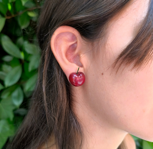 Pendientes Cherries botón