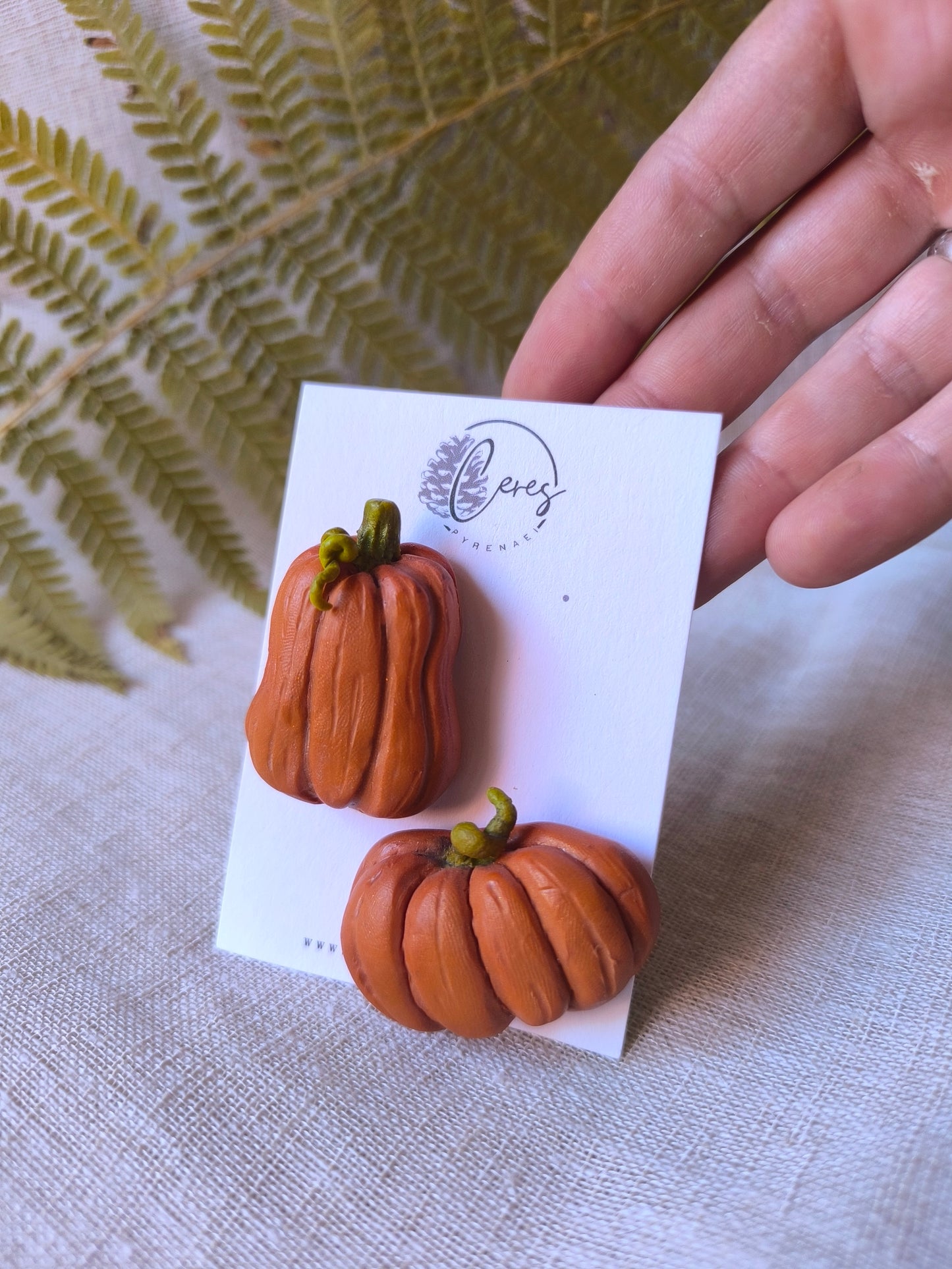 Pins Calabazas Naranjas