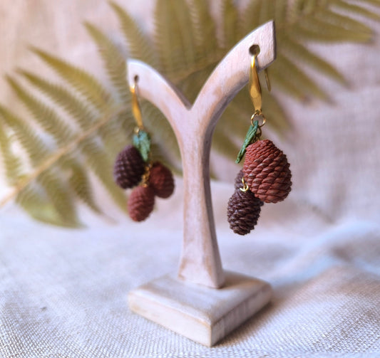 Pendientes Piñas de Bosque