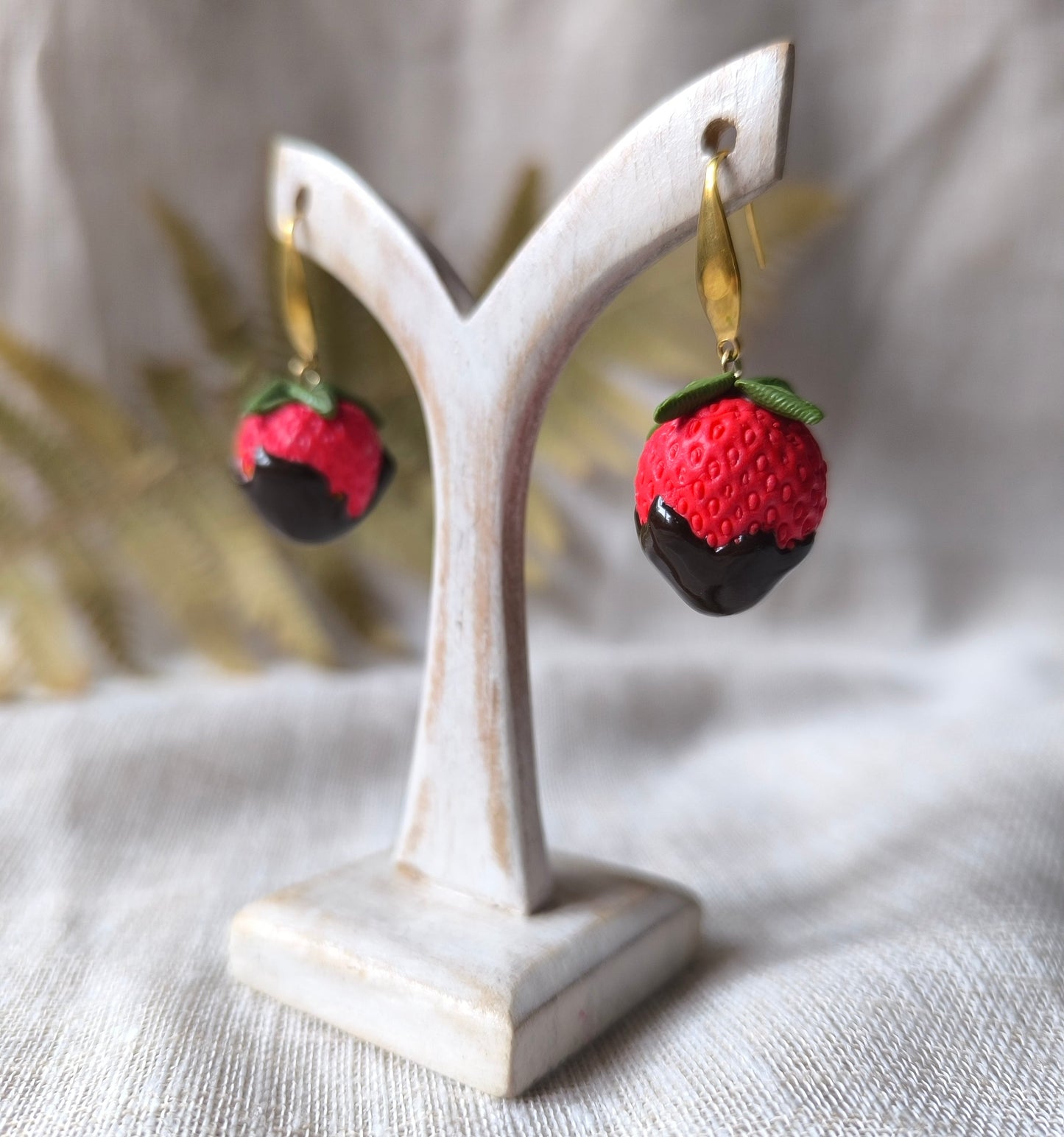 Pendientes Fresa con Chocate